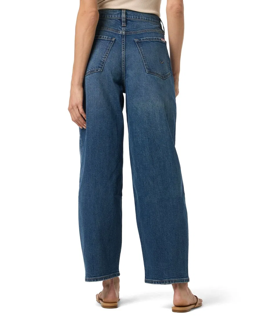 Джинсы с высокой посадкой и широкими штанинами, модель Barrel-Leg Hudson Jeans, Fergana — фото 3