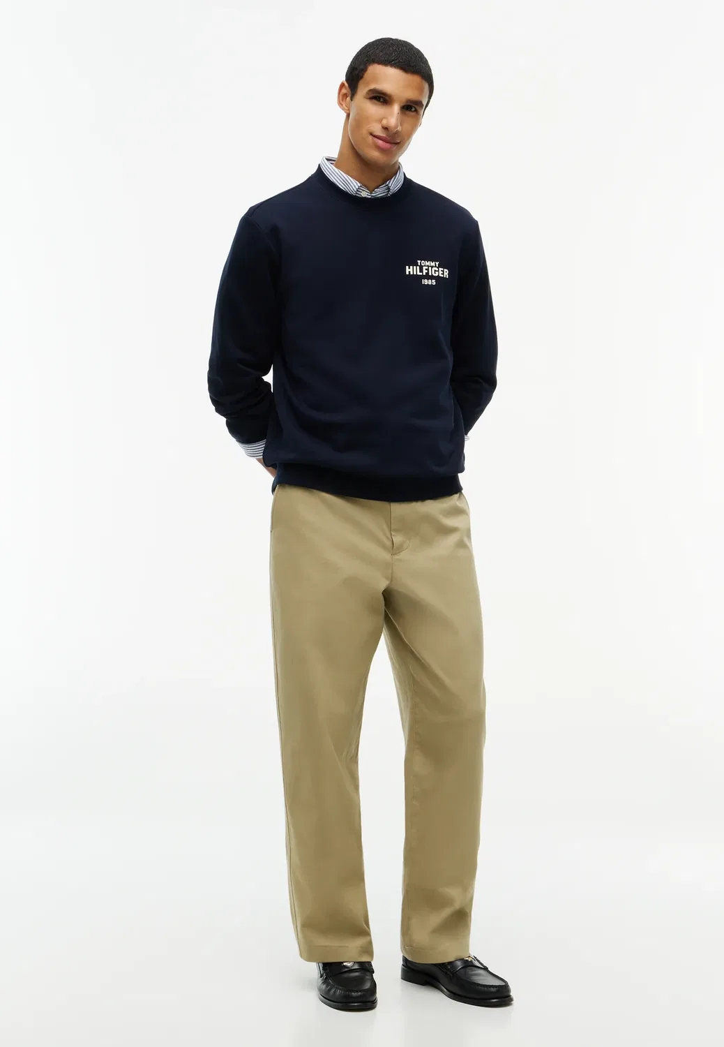 Свитшот Crew Tommy Hilfiger, Navy Blue — фото 2