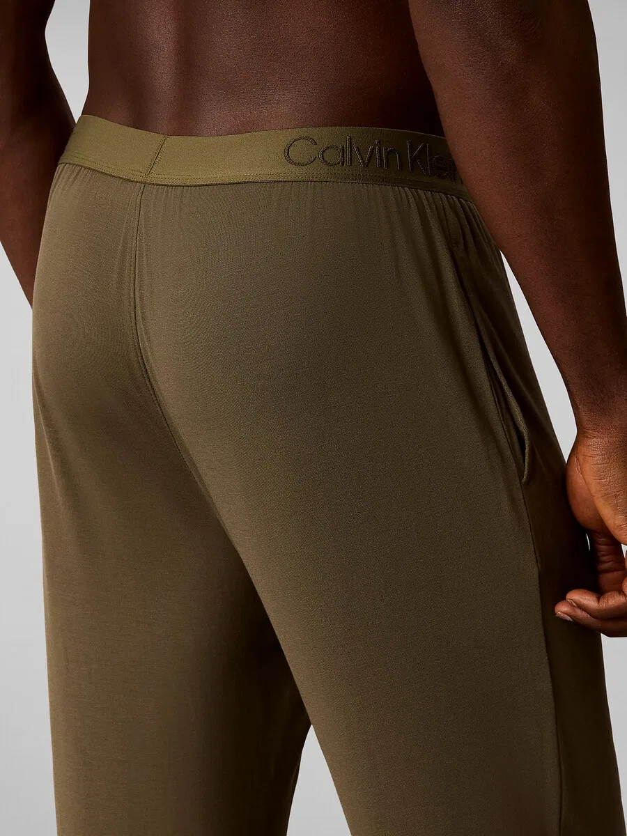 Пижамные брюки Calvin Klein цвета хаки — фото 4