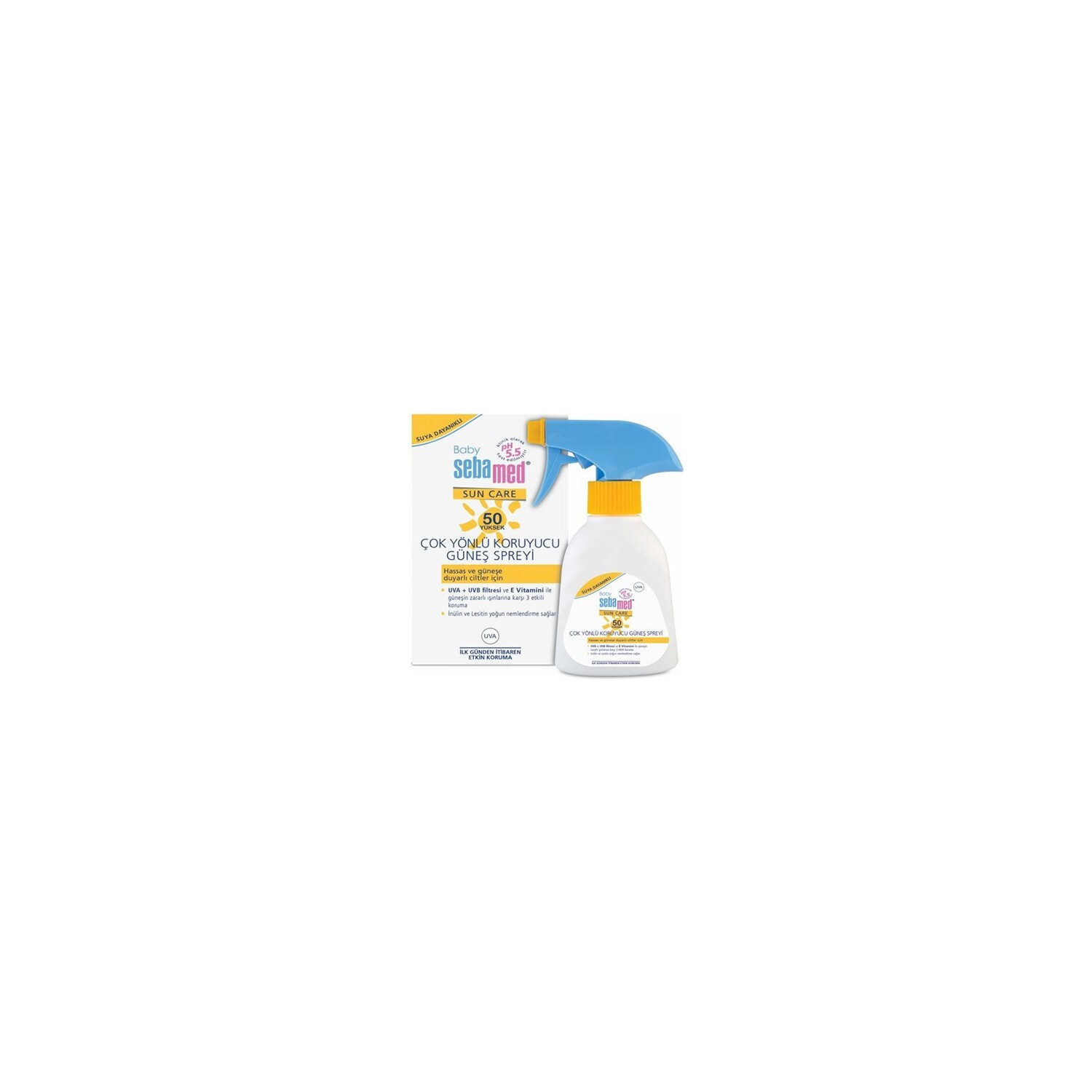 

Детский солнцезащитный спрей Sebamed Baby SPF 50, 200 мл