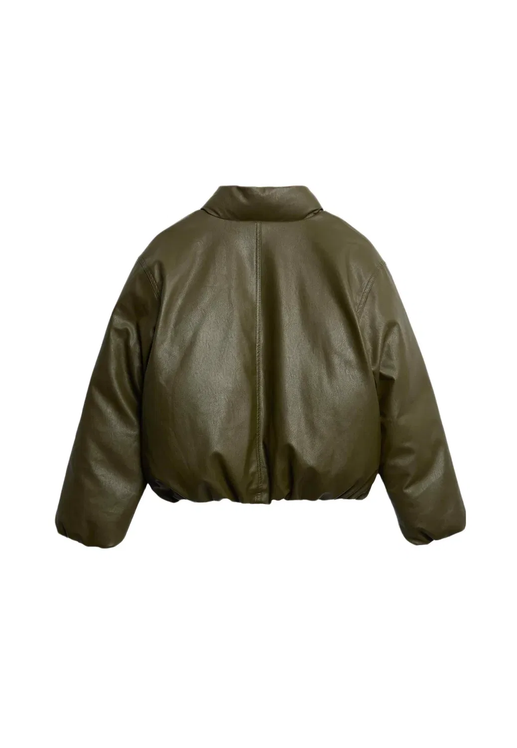 Куртка унисекс из искусственной кожи Marks & Spencer, Khaki — фото 2