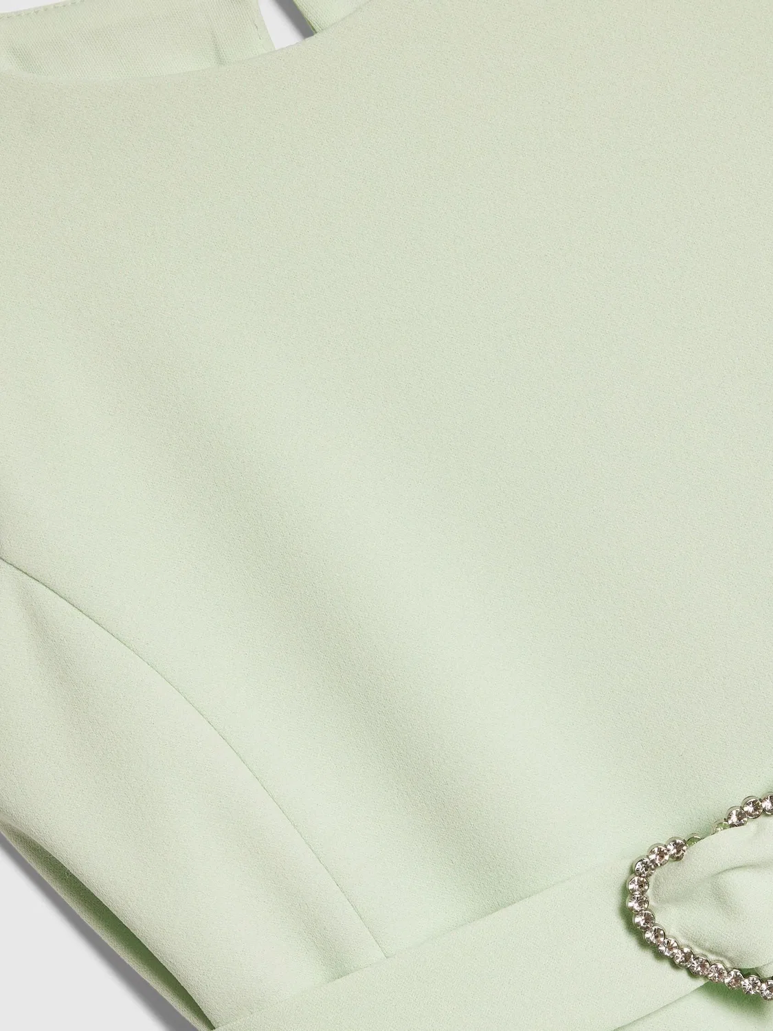 Платье River Island Green 3D Organza Hem, зеленое — фото 3