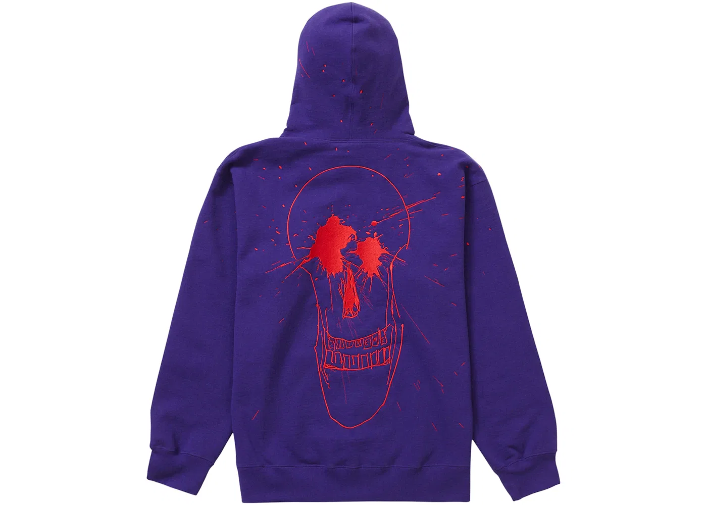 Мужской худи с принтом Supreme Ralph Steadman Skull, Purple