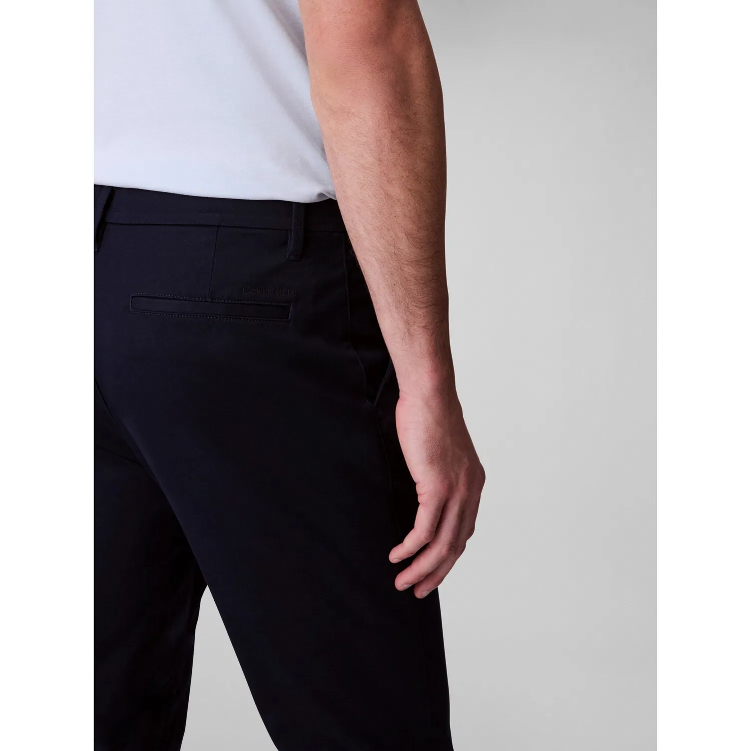 Мужские чиносы из эластичного хлопка Calvin Klein, Dark Sapphire — фото 4