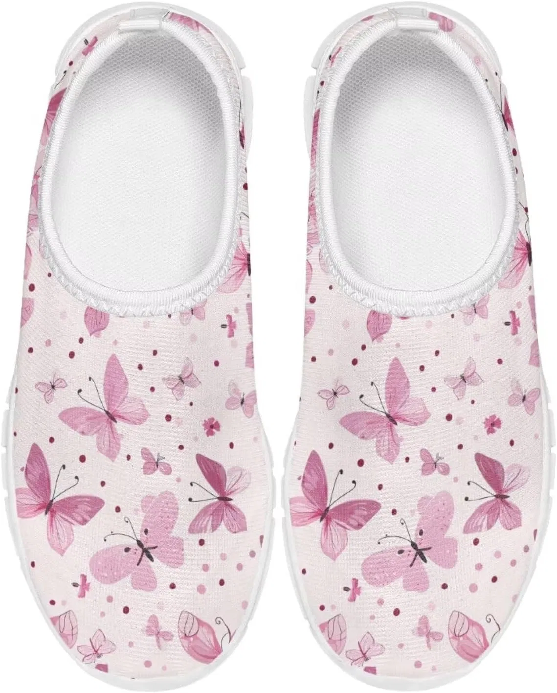 Детские туфли для девочек Gorweirop, Pink Butterfly