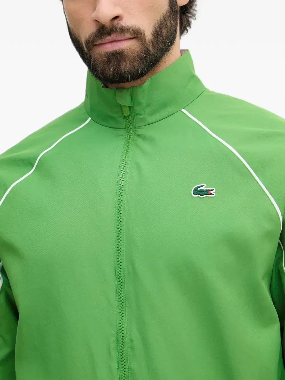 Брюки спортивные с нашивкой логотипа Lacoste, зеленый — фото 4