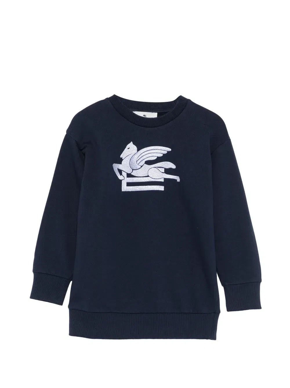 Свитшот с вышивкой Пегаса Etro Kids, синий