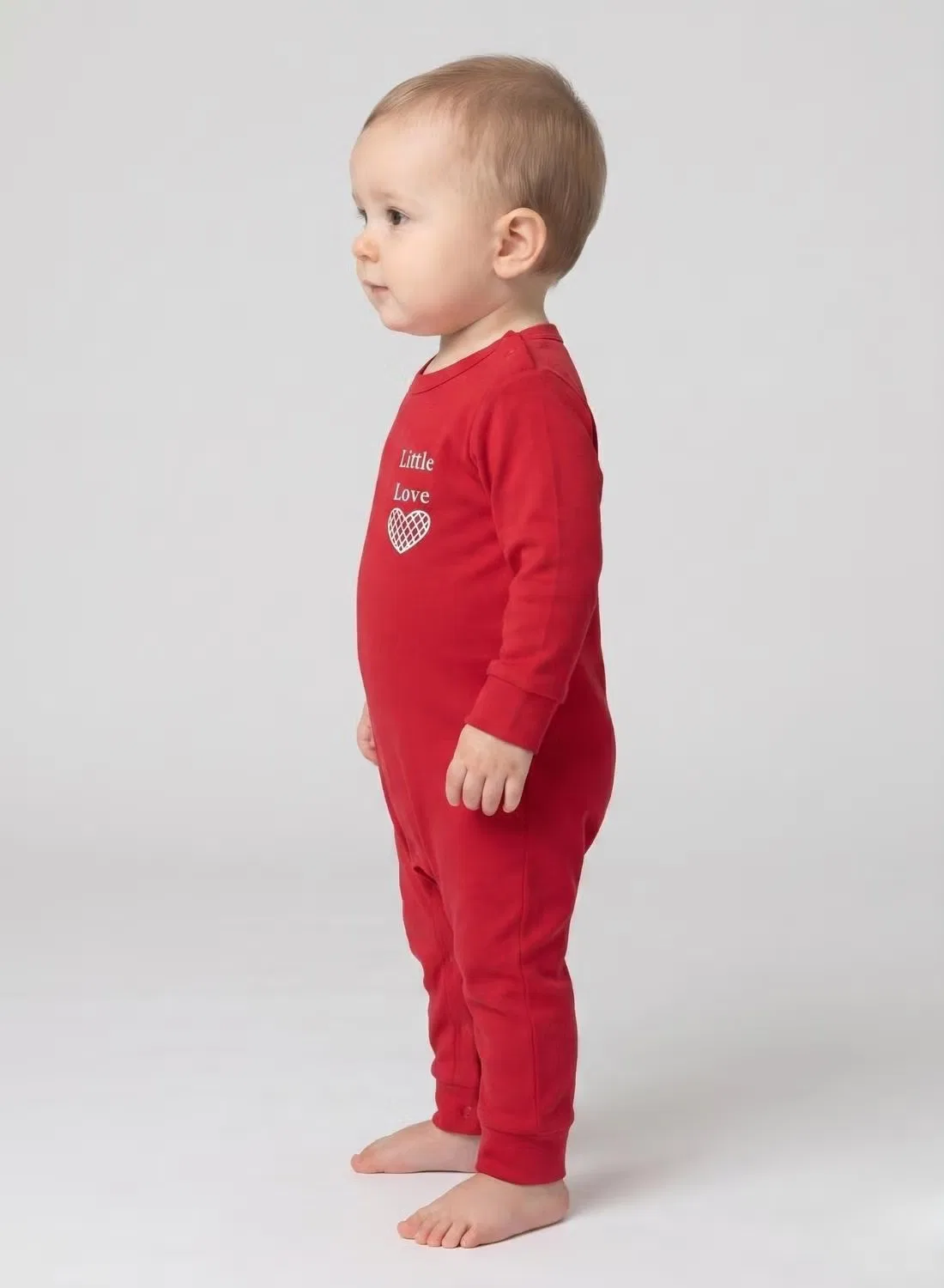 Боди-комбинезон с длинным рукавом Babyqlo, красный — фото 3