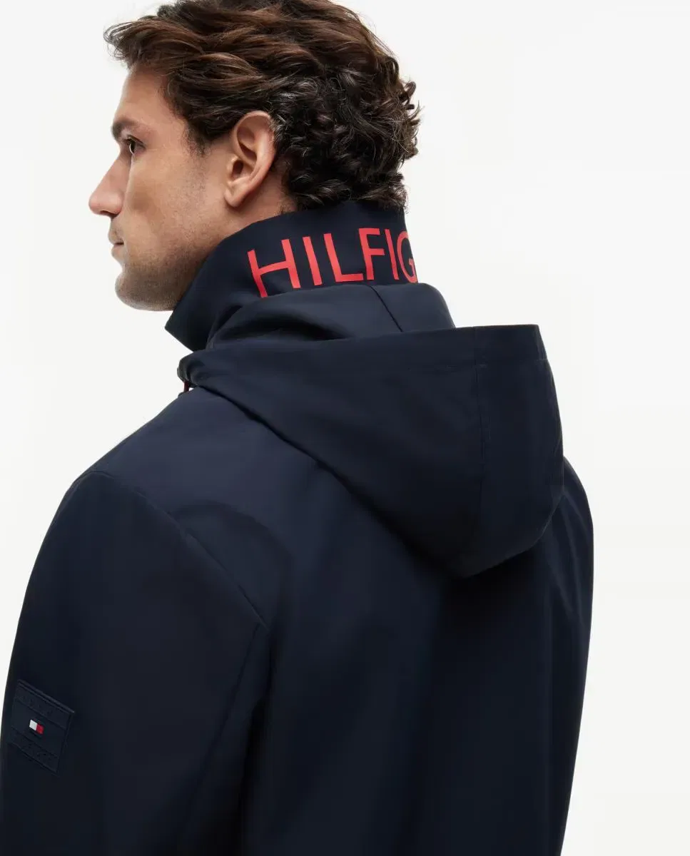 Мужская куртка-регата водонепроницаемая Tommy Hilfiger, Azul Marino — фото 3