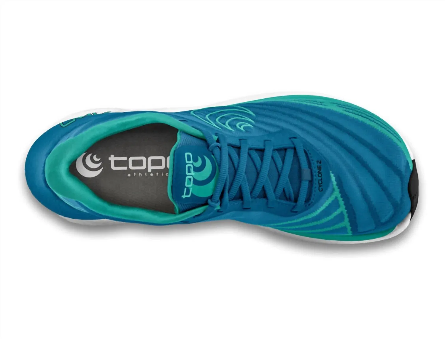 Topo Athletic Мужские беговые кроссовки Cyclone 2, цвет синий аквамарин — фото 4