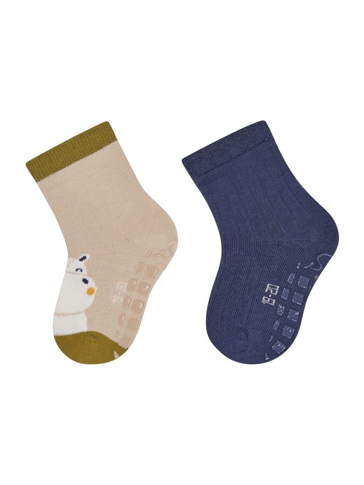 

Sterntaler Носки ABS, комплект из 2 пар, с изображением бегемота, бежевые