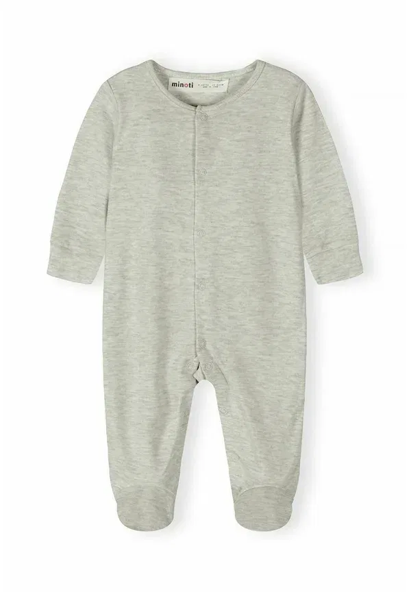 Боди с длинным рукавом и закрытыми ножками 5шт Cotton Minoti Grey, White, Beige, белый/серый/бежевый — фото 2