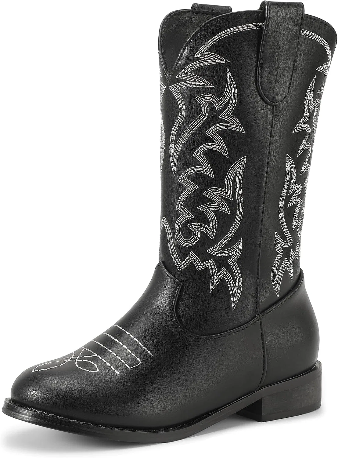 Детские сапоги с вышивкой Cowgirl Cowboy для девочек и мальчиков Hehainom, Black
