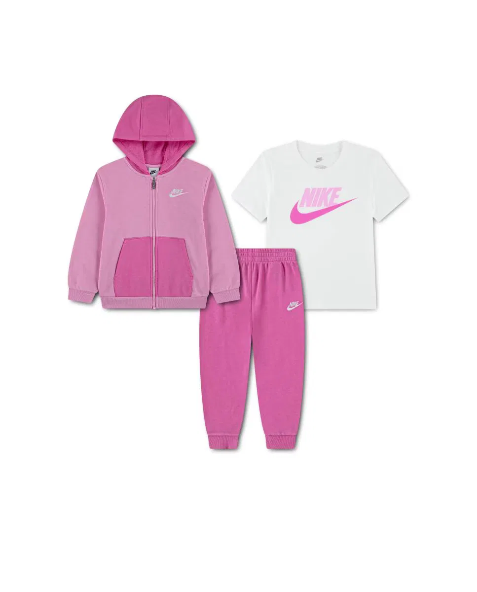 Комплект Nike Lifestyle из худи и футболки (2 предмета) - розовый