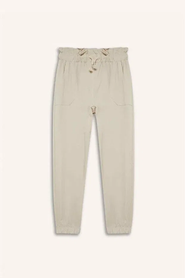 Детские спортивные штаны для девочек хлопковые Defacto, Lt. Beige