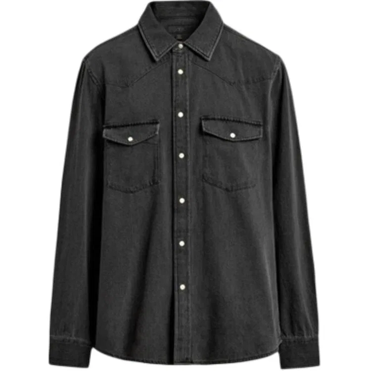 Мужская рубашка из денима Carbon ZARA, Carbon