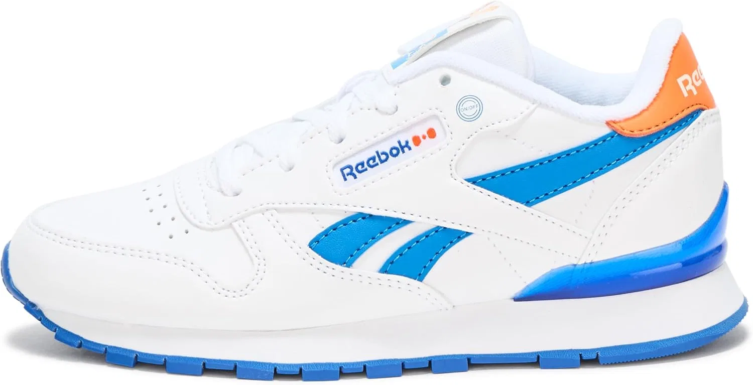 Детские кроссовки для мальчиков с принтом Blippi Reebok, White/Blue/Orange — фото 2
