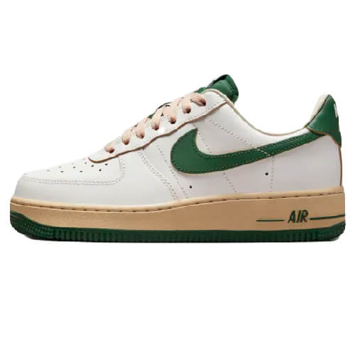 Кроссовки Nike Air Force 1, бело-зеленый - фото