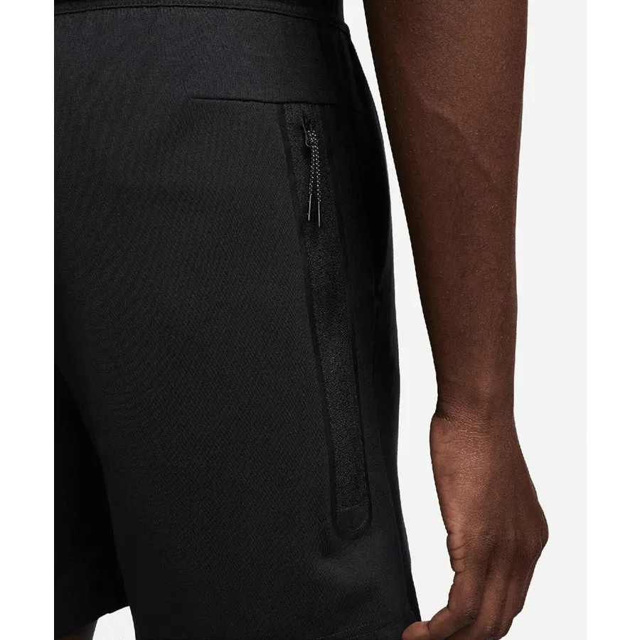 Шорты спортивные с принтом Nike Sportswear Tech Fleece Lightweight, Черный — фото 4