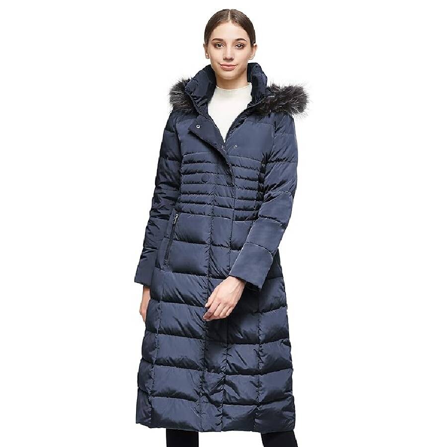 

Пальто-пуховик Orolay Long Puffer, темно-синий