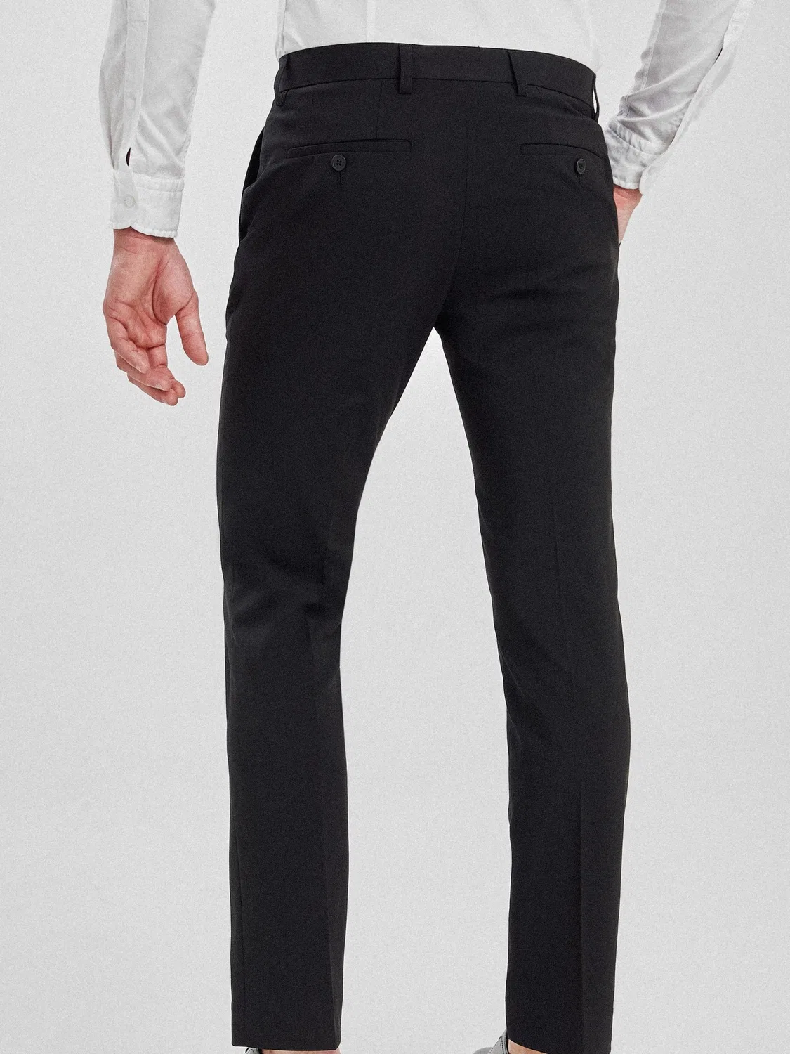 Брюки классические Tailored Fit Stretch Smart Next, черный — фото 2