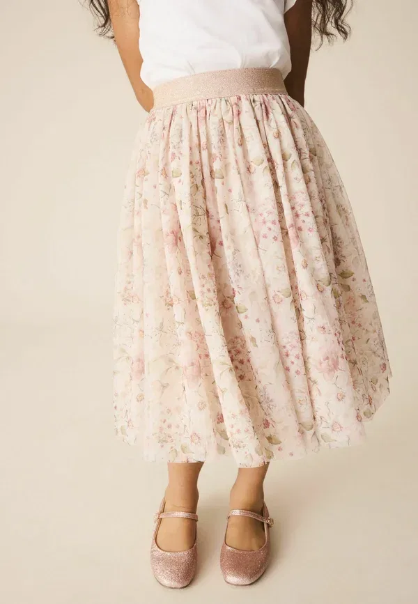 Юбка флоральный A-line skirt Next ecru soft floral, кремовый