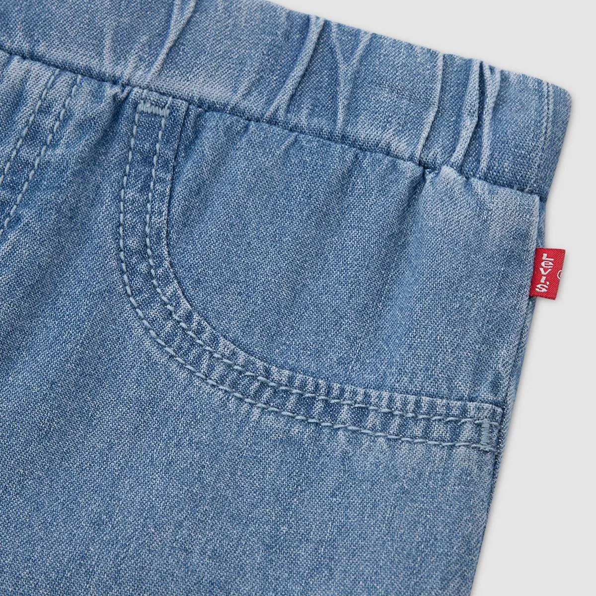Бейсбольная футболка и брюки, комплект для мальчиков 2-4 лет Levi's, Basil Sky - Medium Wash — фото 3