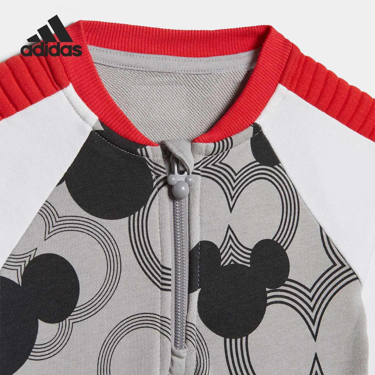 Детский комбинезон для малышей хлопковый Adidas, Gray — фото 3