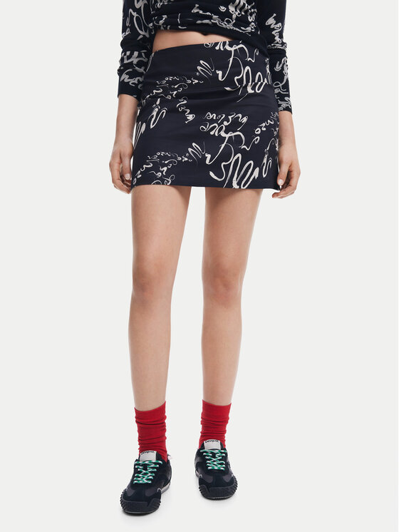 

Мини-Юбка обычного кроя 25SWFW03 Desigual, черный