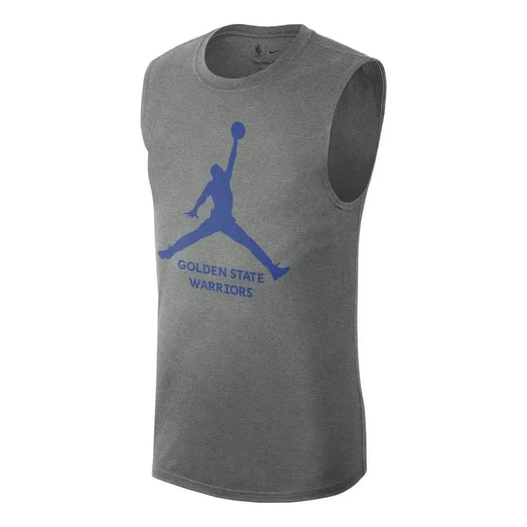 Майка без рукавов с логотипом Air Jordan Golden State Warriors, серый