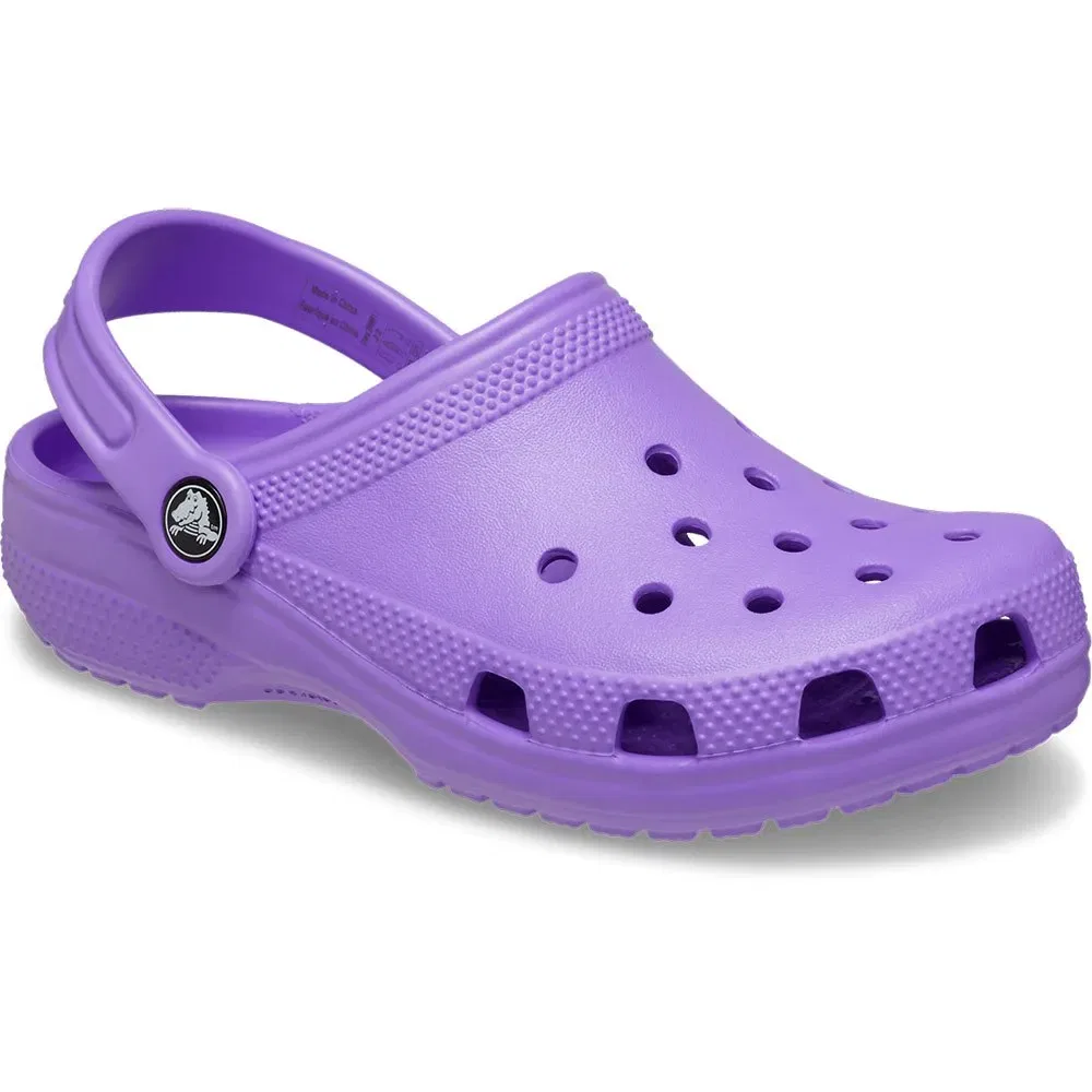 Детские клоги с ремешком на пятке Classic Clogs Crocs, Purple