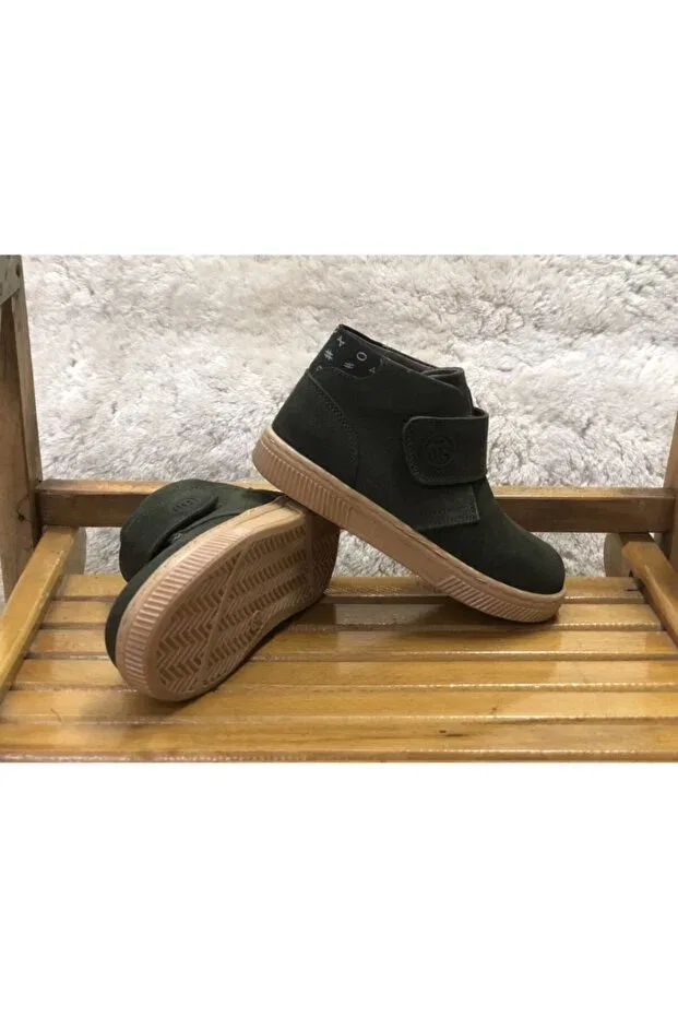 Детские ботинки для девочек ортопедические Mini Angel, Haki Green — фото 4
