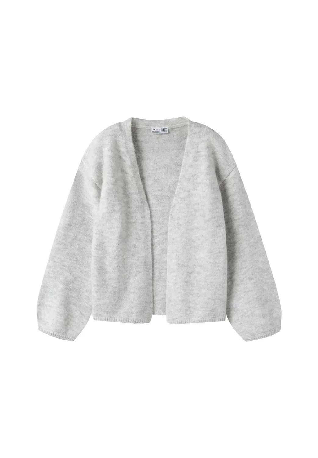Nkfolina ls knit card noos - cardigan Name It, Light Grey Melange