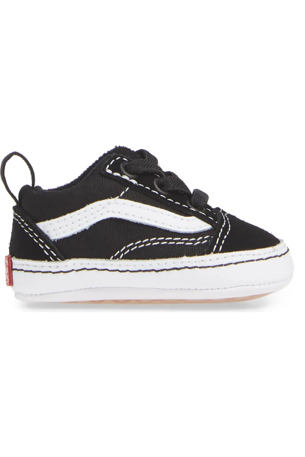 Детские кеды классические Old Skool Vans, Black True White — фото 3