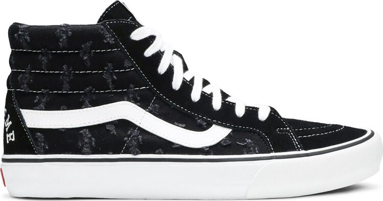 

Кеды Vans Supreme x Sk8-Hi Black Hole Punch Denim, черный