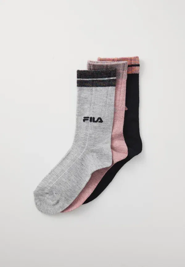Детские носки Fila, черный/розовый/серый