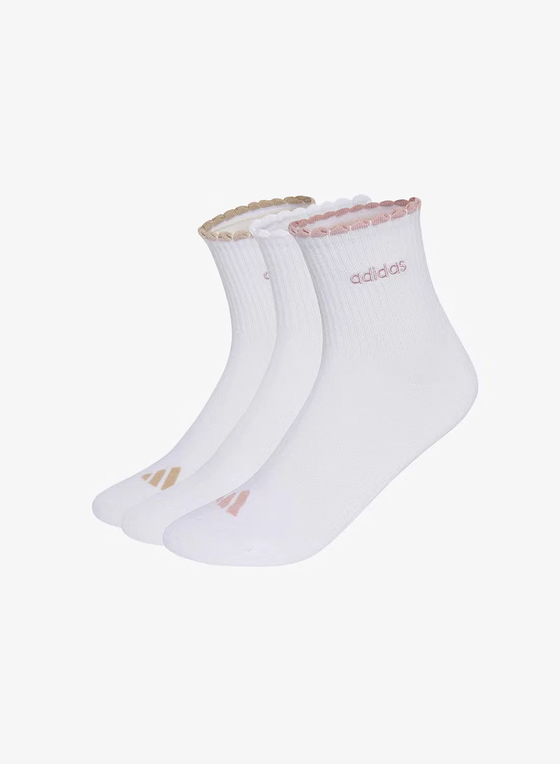 Носки с поддержкой свода стопы, 3 пары, Adidas, белый