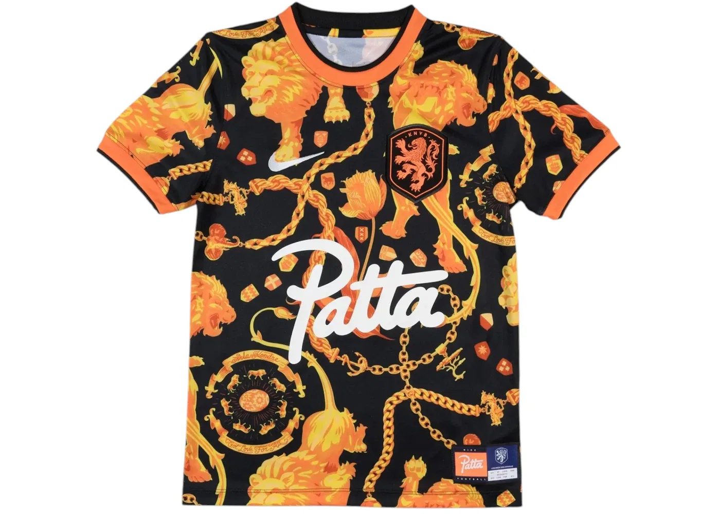 Детская футбольная футболка Nike x Patta Kids KNVB Pre Match Jersey, Orange