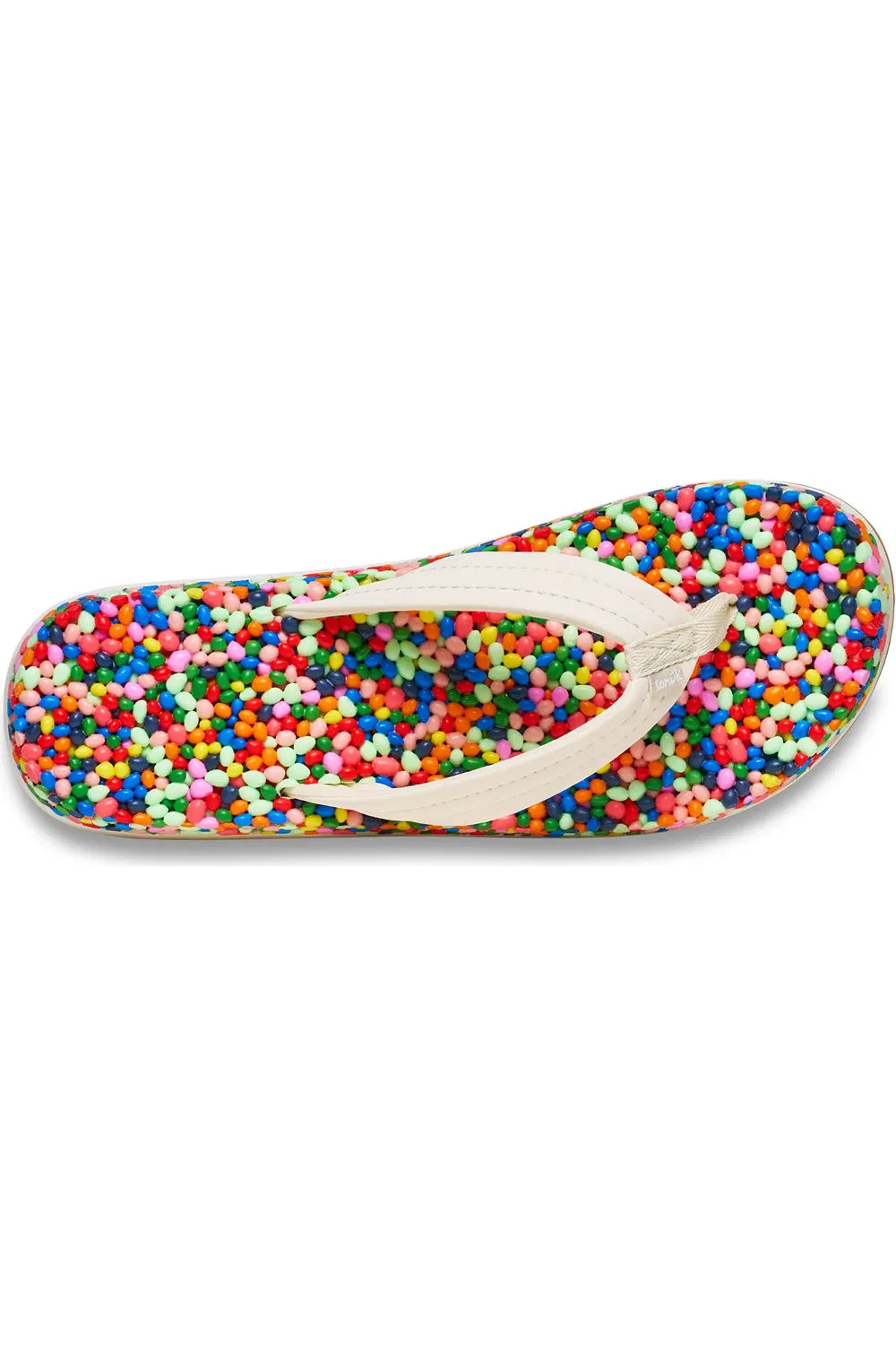 Детские сандалии шлепанцы с пузырьковой стелькой Bubblecush Sanuk, Rainbow Multi — фото 3