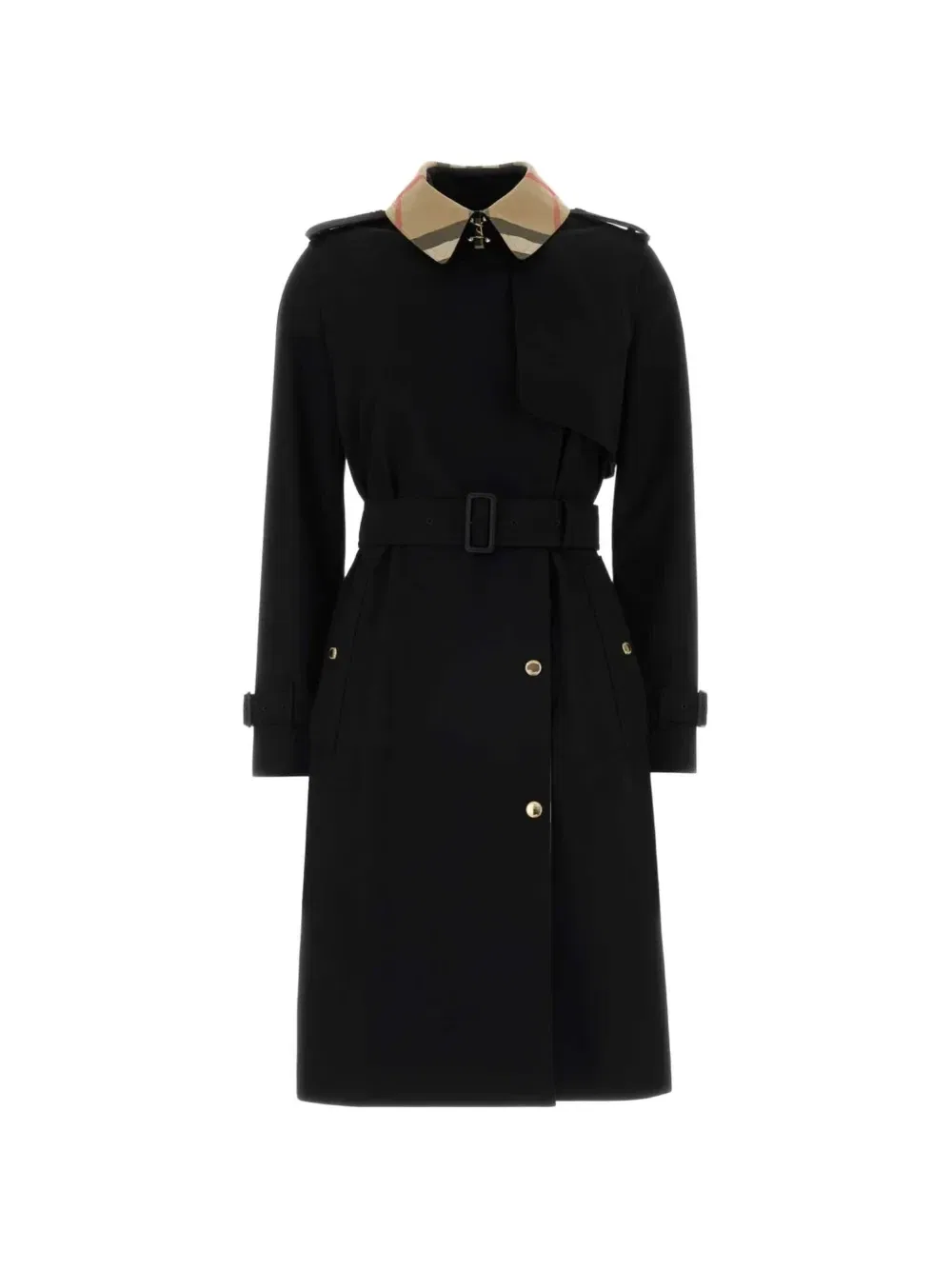 Черный хлопковый тренч Burberry, черный
