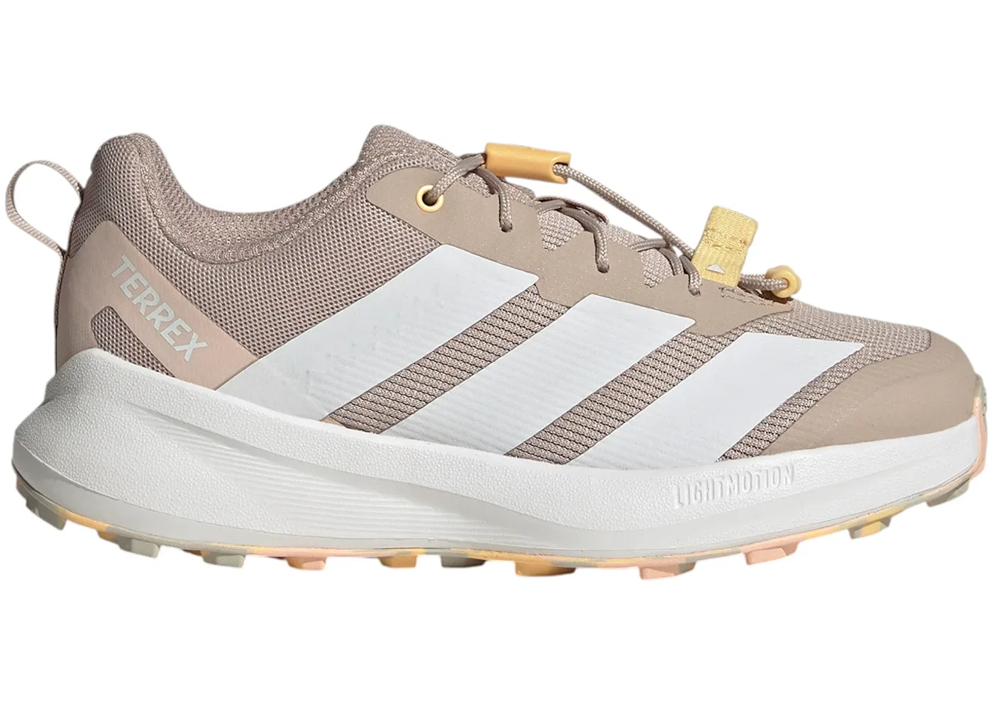 Детские кроссовки для бега по пересеченной местности Terrex Agravic Trail Adidas, Wonder Taupe/Cloud White/Ice Tangerine