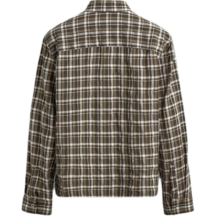 Мужская рубашка с принтом Golden Brown Plaid ZARA, Golden Brown Plaid — фото 3