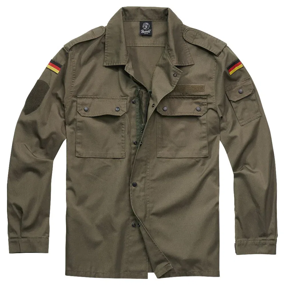 Мужская военная куртка Bw Field Tunic Brandit, Green — фото 2