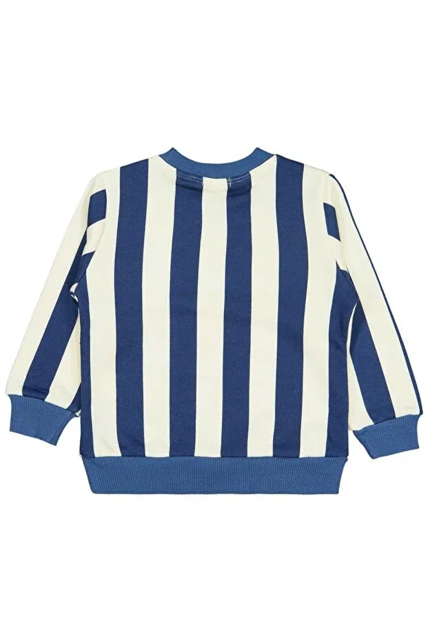 Детские свитшот для мальчиков с принтом Striped Star Printed Civil Boys, Indigo — фото 3