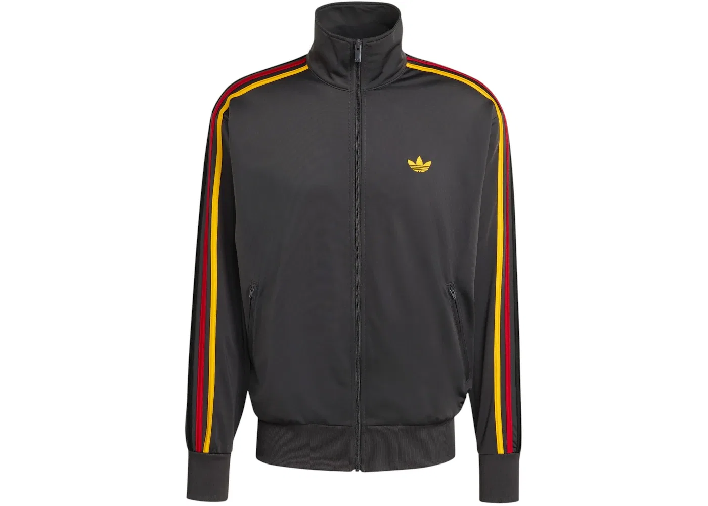 Мужская куртка с принтом Firebird Track Top Adidas, Utility Black Collegiate Gold Team Power Red Black