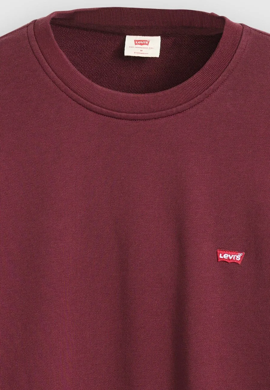 Толстовка LEVI'S стандартного кроя 'Original HM' темно-красного цвета — фото 3