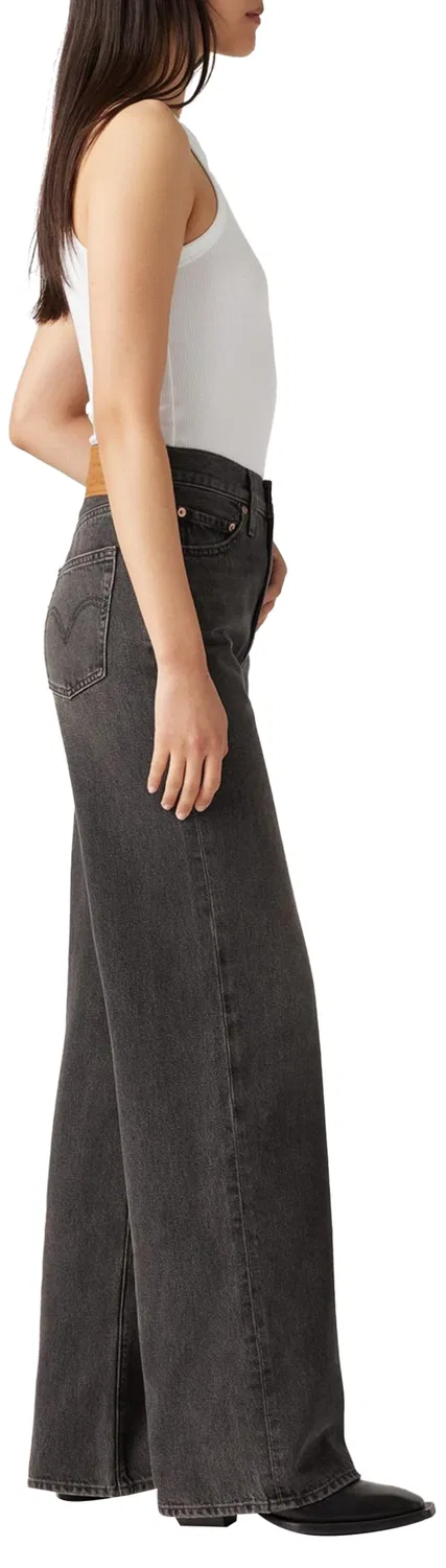 Женские джинсы с широкой штаниной Ribcage Wide Leg Levi's, Swipe Up — фото 2
