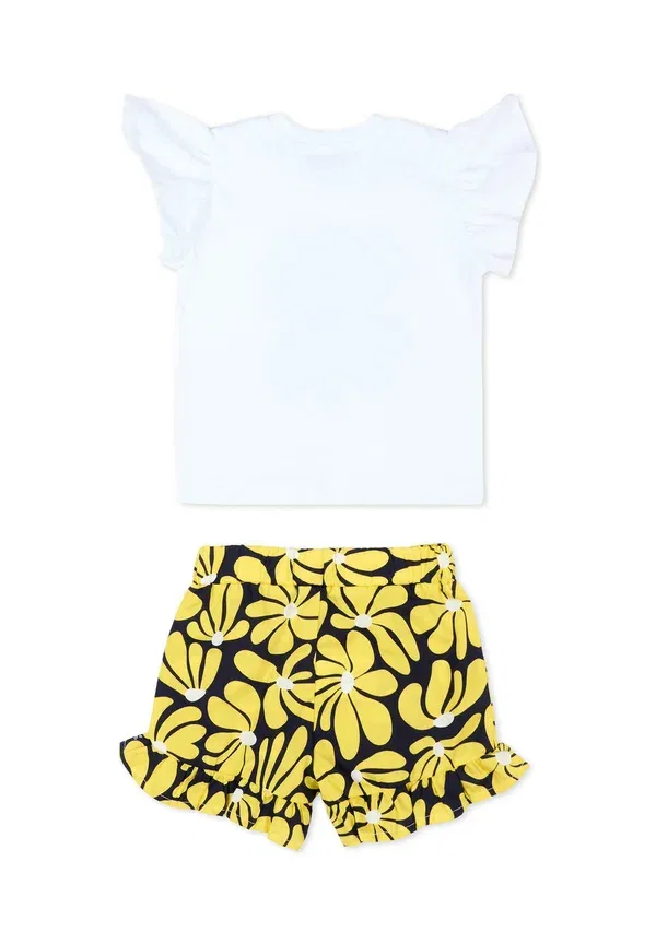 Комплект из топа и шорт с цветочным принтом MSGM Yellow, желтый — фото 2