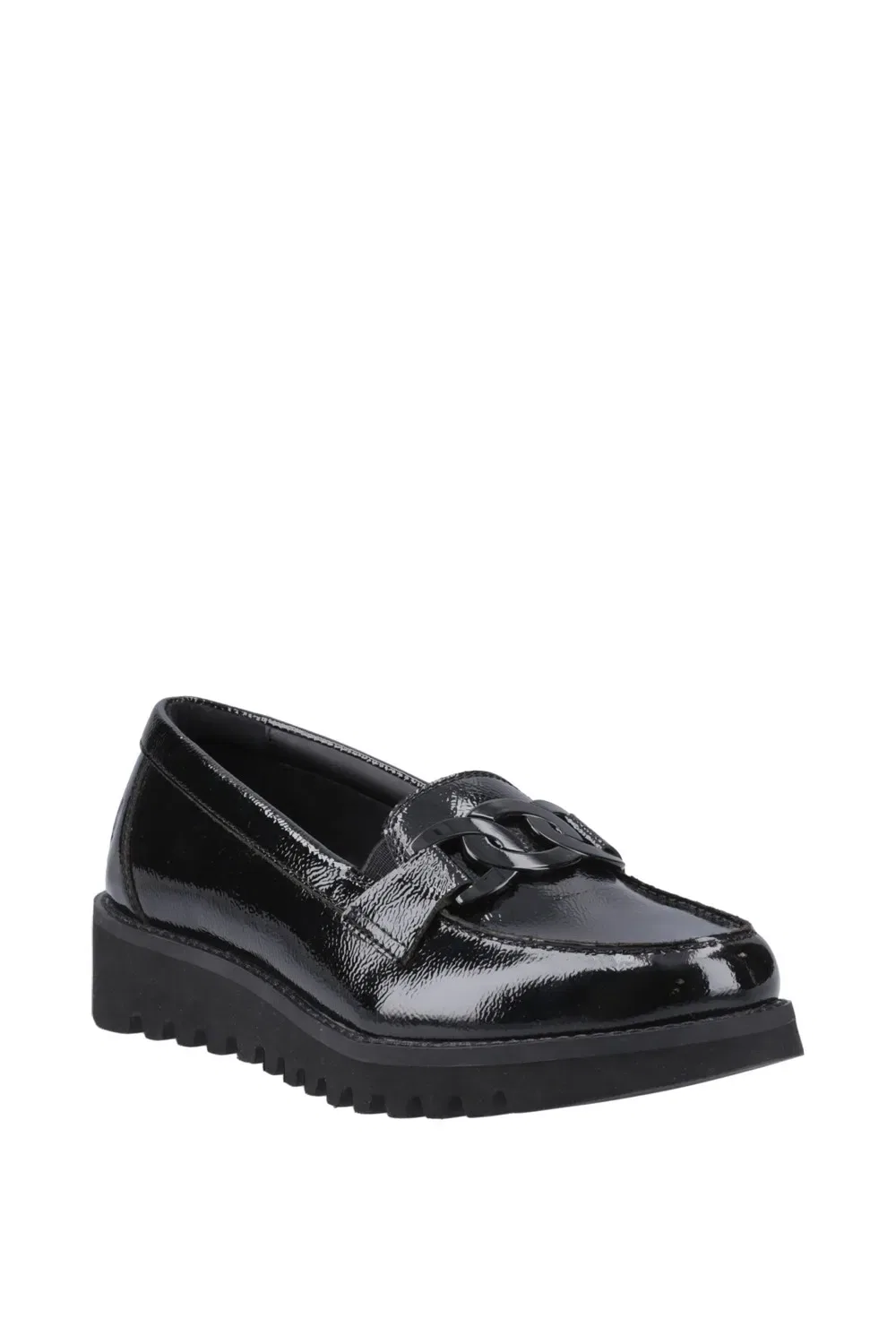 Лоферы для девочек на толстой подошве Hush Puppies, черный