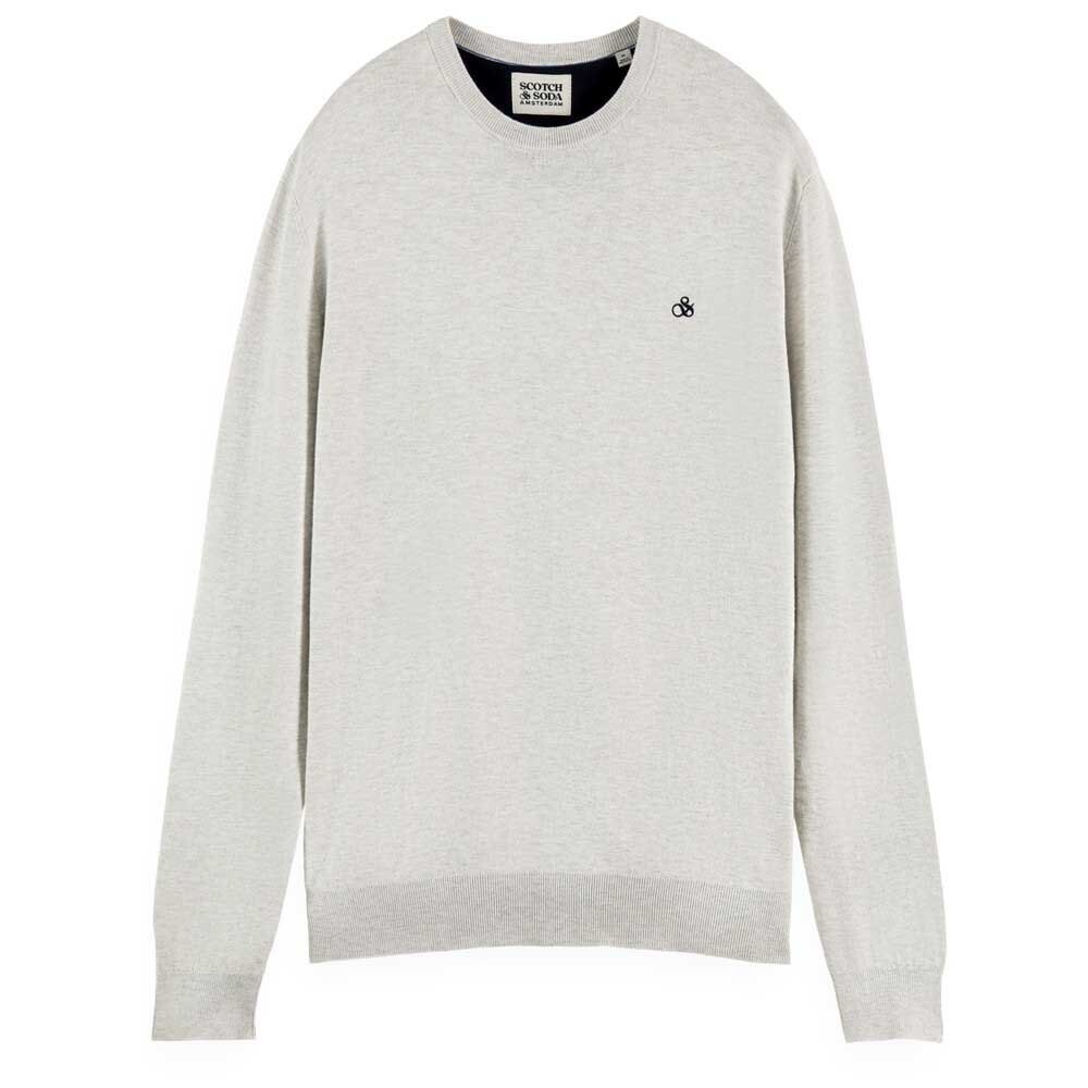 

Свитер Scotch & Soda Essentials Crew Neck, серый